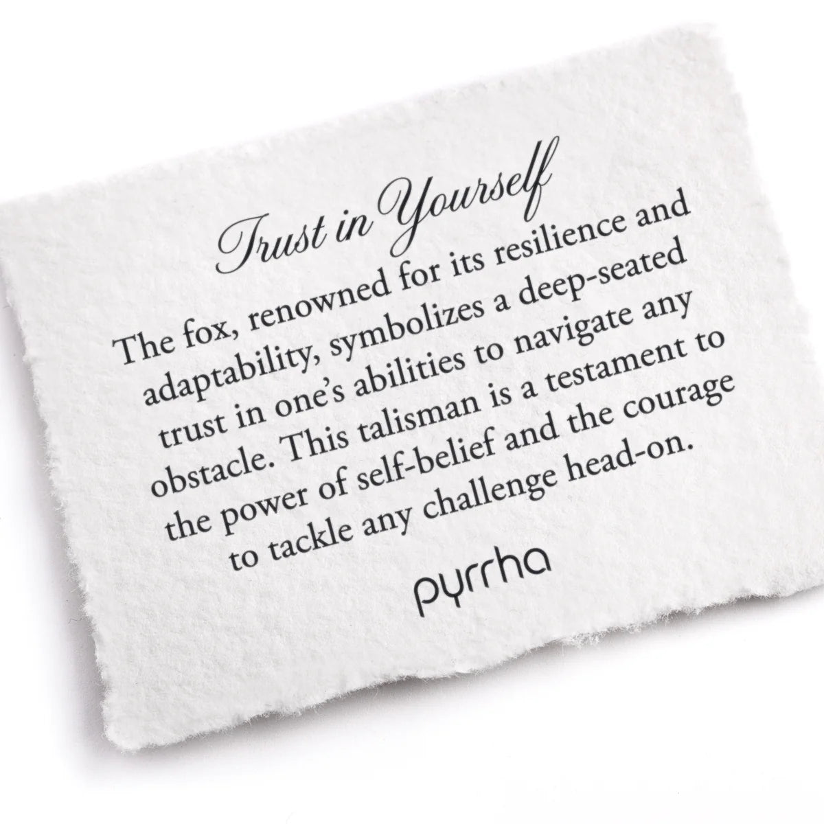 Pyrrha Talisman Necklace - Trust In Yourself - Bronze