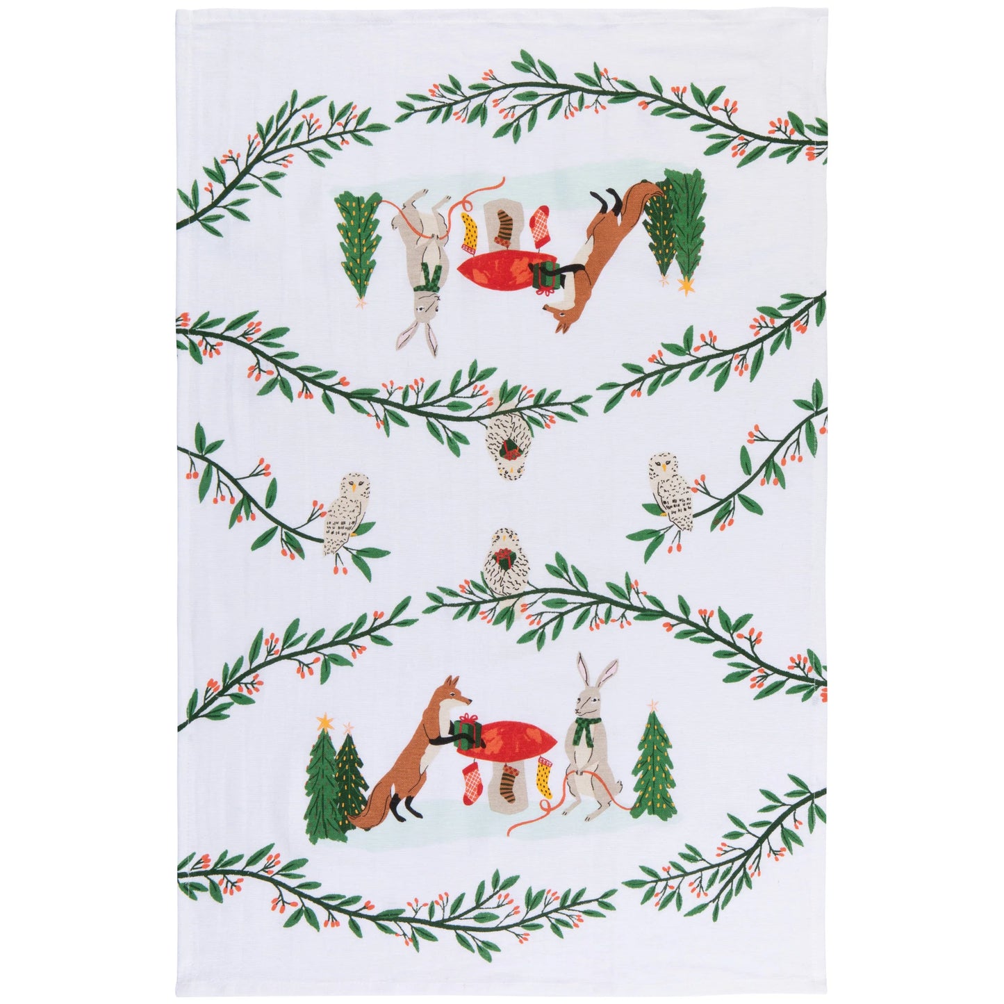 Tea Towel Set - Flour Sack - Forest Fete Set of 3