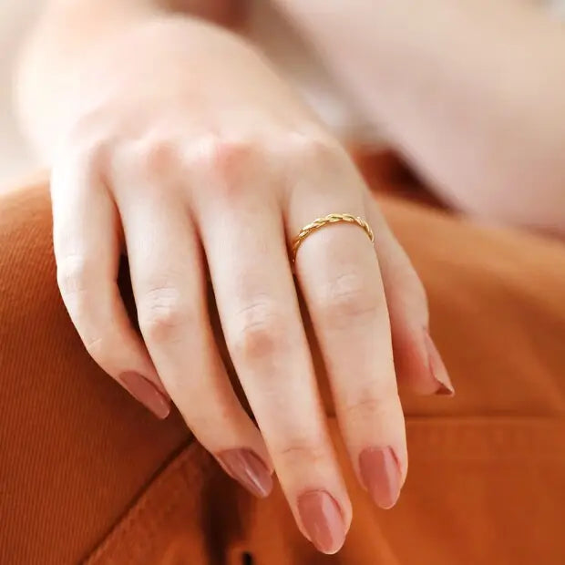 Ring - Twisted Rope - Gold S/M
