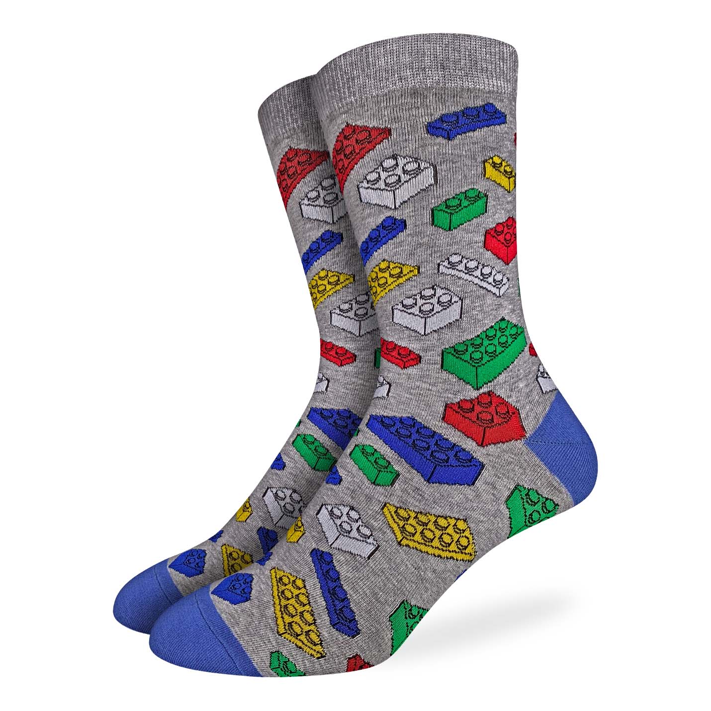 Socks - Large Crew - Lego Building Blocks