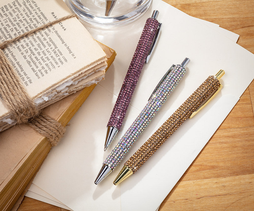 Rhinestone Pen - Gold
