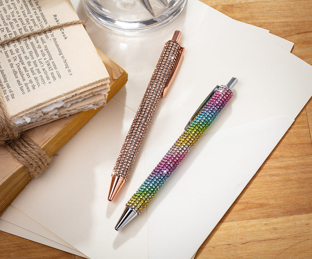 Rhinestone Pen - Rose Gold