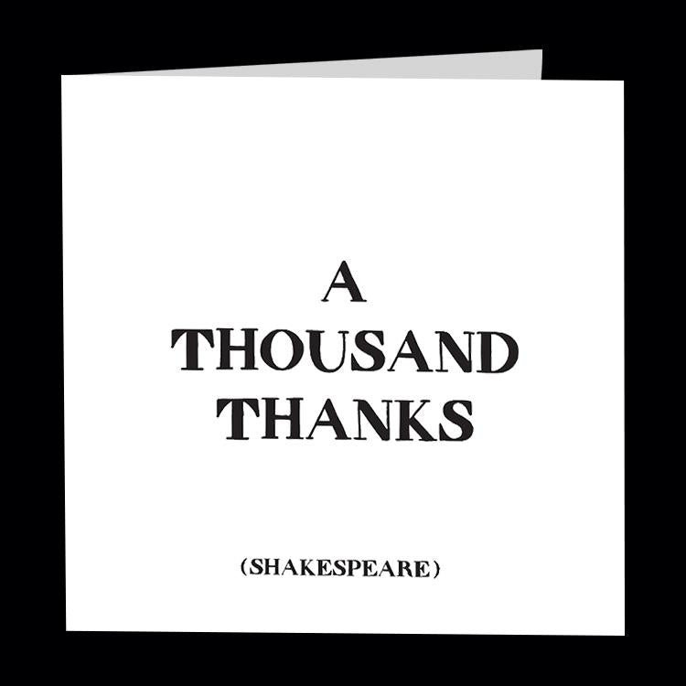 Card - Quotable Cards - A Thousand Thanks