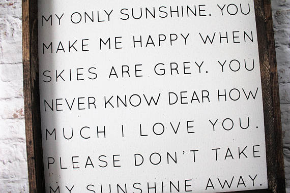 Williamrae Designs You Are My Sunshine
