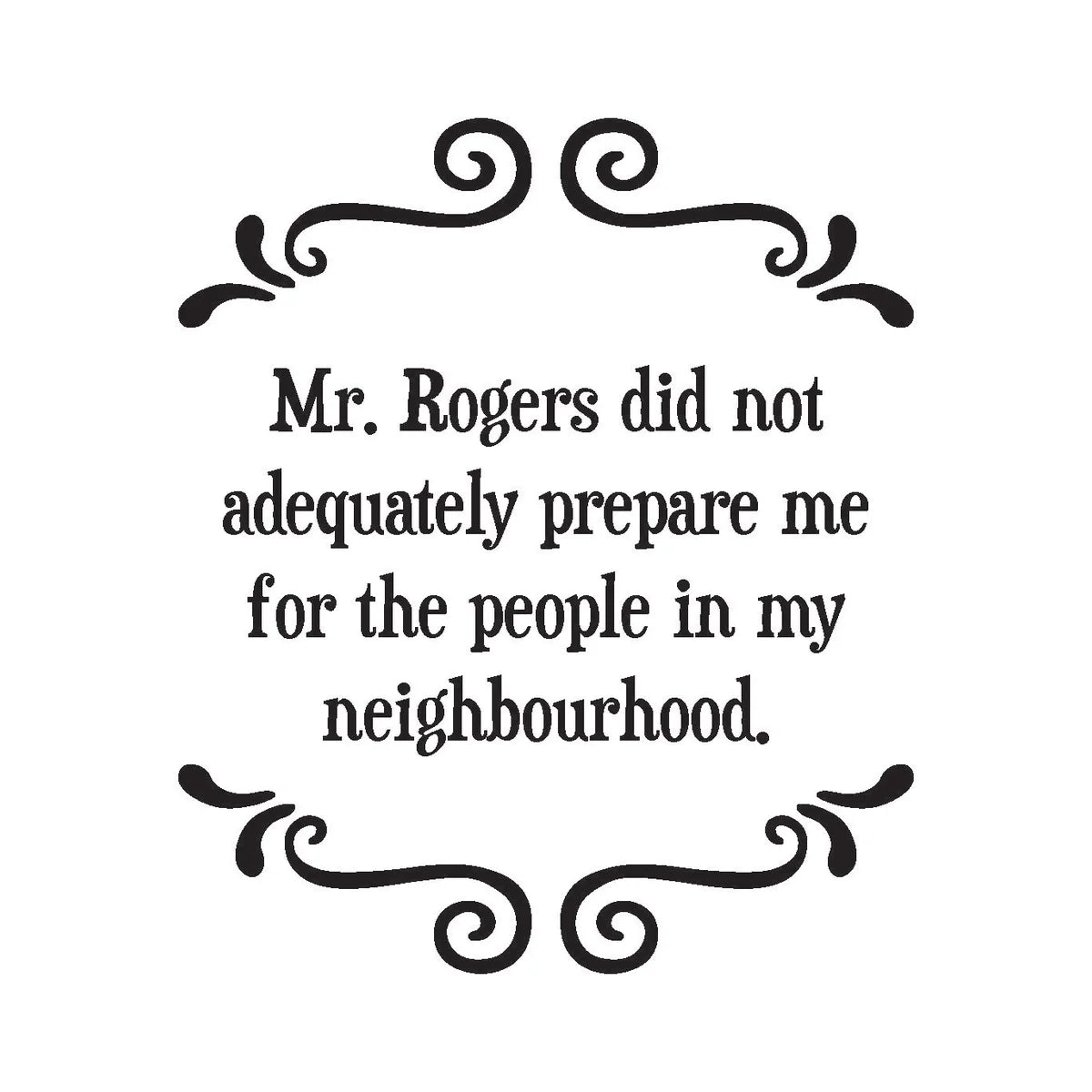 Coaster Mr. Rogers Twisted Goods