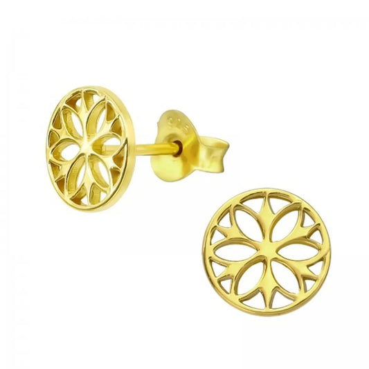 Earrings - Mandala - Gold