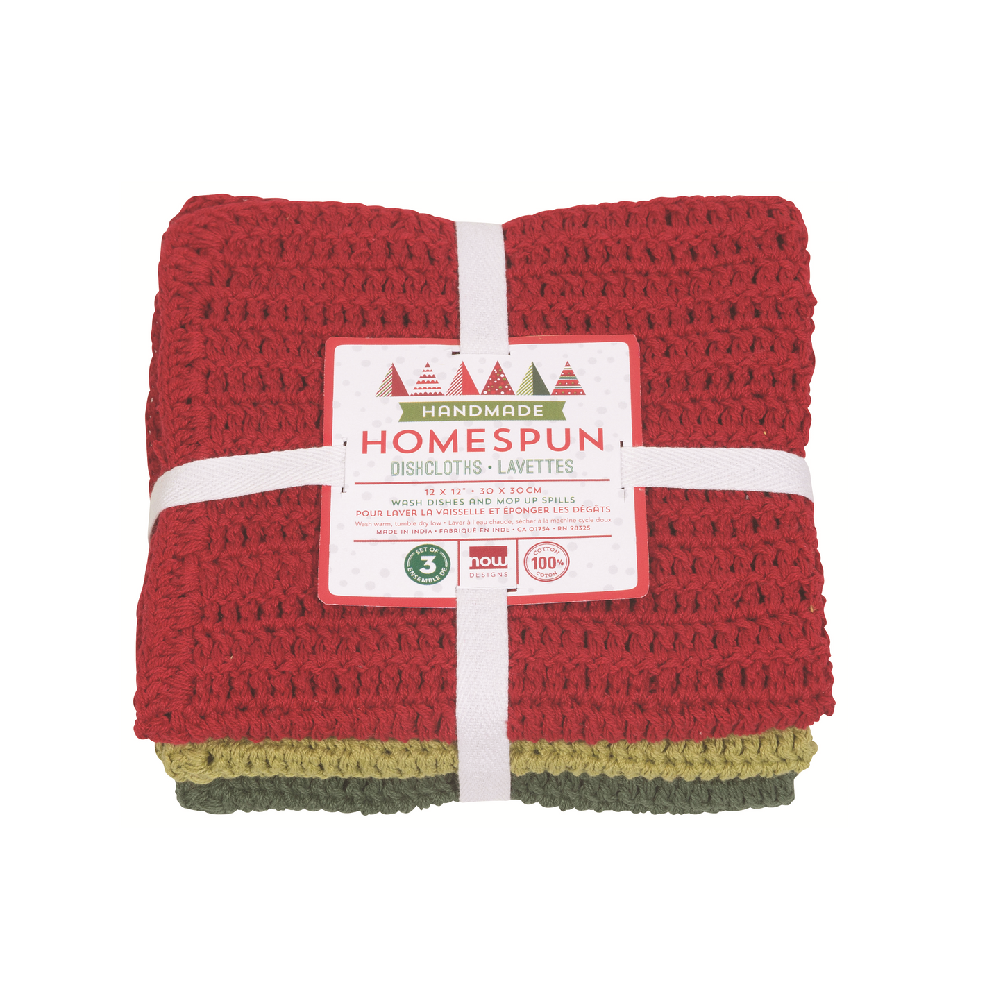 Dishcloth Set - Homespun - Set of 3