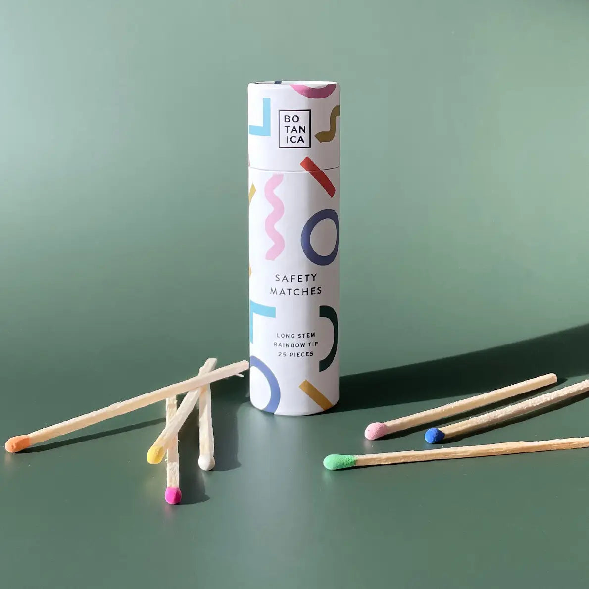Matches - Rainbow Canister - Set of 25