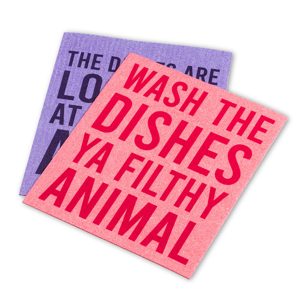 Swedish Dishcloth Set - Ya Filthy Animal- Set of 2