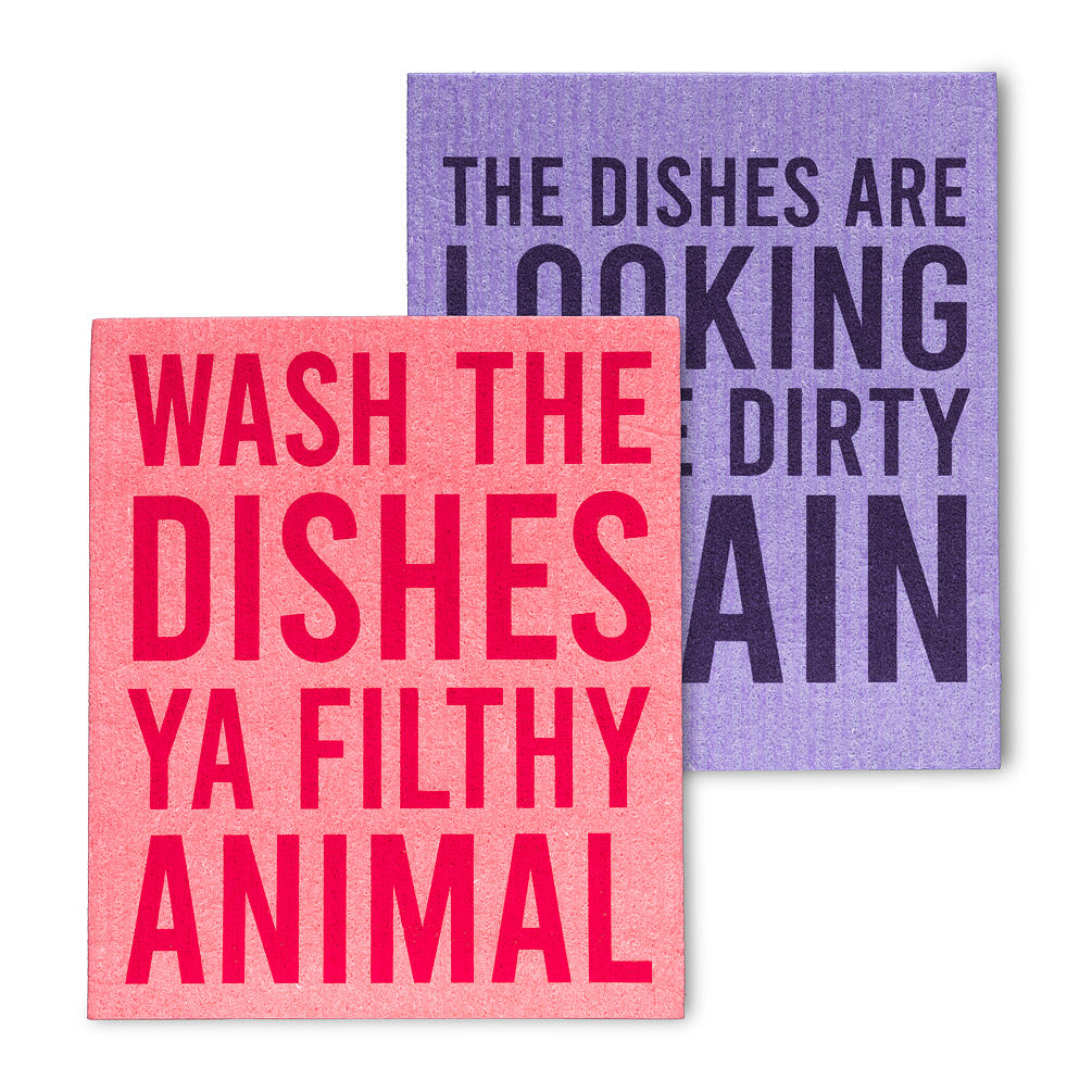 Swedish Dishcloth Set - Ya Filthy Animal- Set of 2