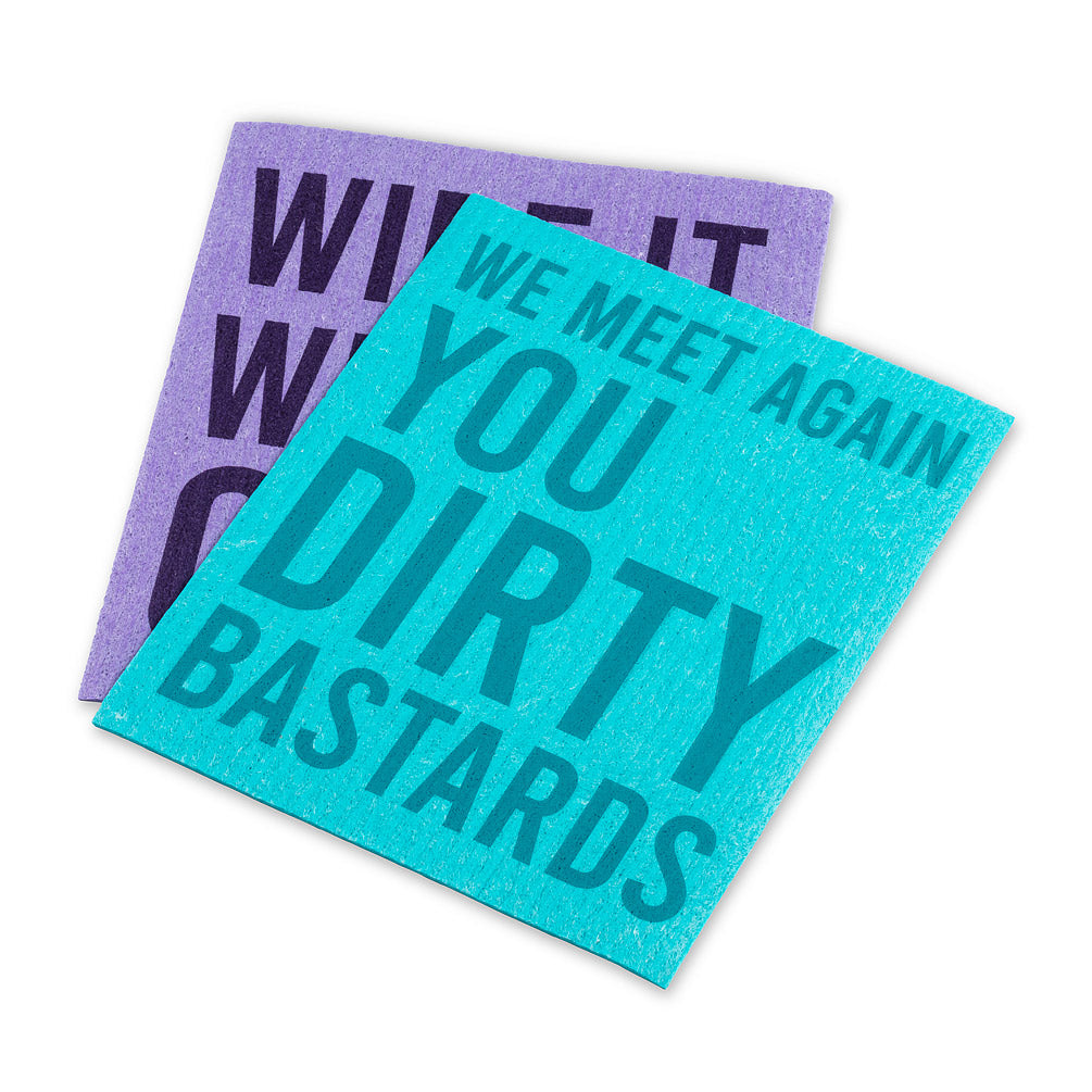 Swedish Dishcloth Set - Dirty Bastards - Set of 2