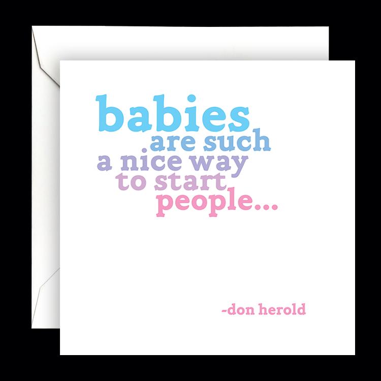 Card - Quotable Cards - Babies