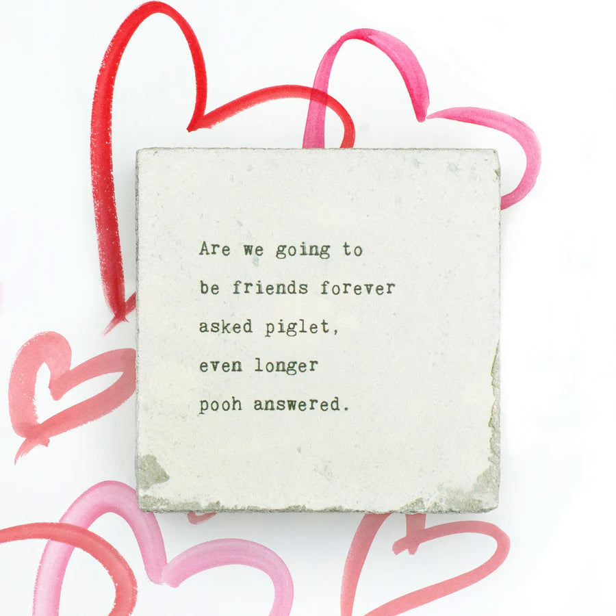 Small Art Block - Friends Forever (Winnie The Pooh)
