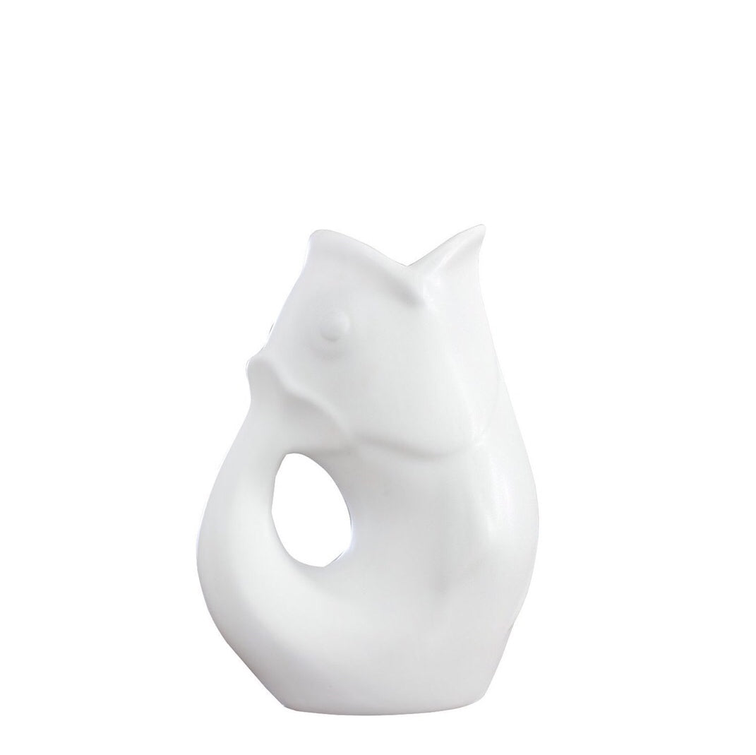 Medium Gurgle Pot - White