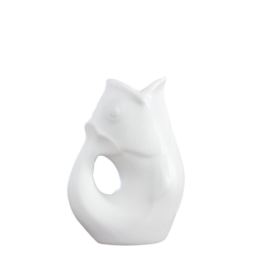 Medium Gurgle Pot - White