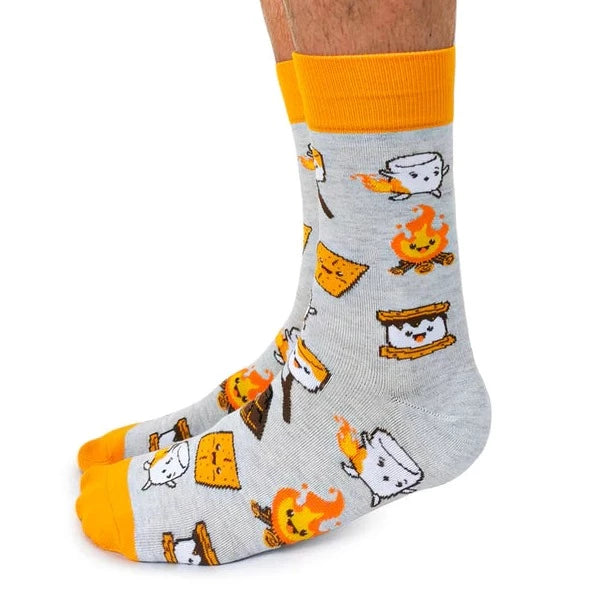 Socks - Large Crew - Gimme S'more!