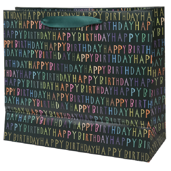 Large Gift Bag - Happy Birthday Rainbow