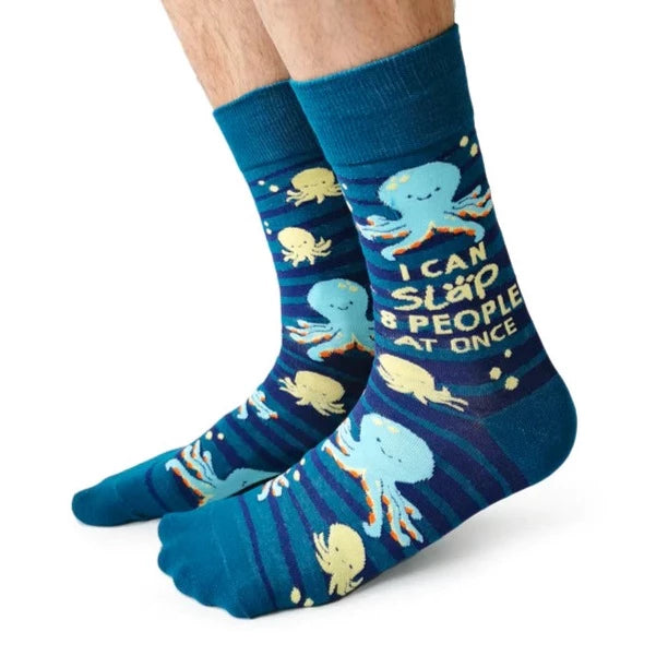 Socks - Men's Crew - Obscene Octopus