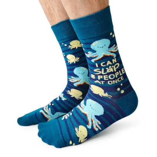 Socks - Men's Crew - Obscene Octopus