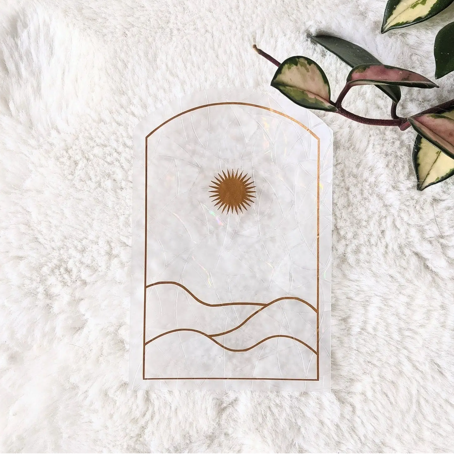 Suncatcher - Window Cling - Minimal Sunset