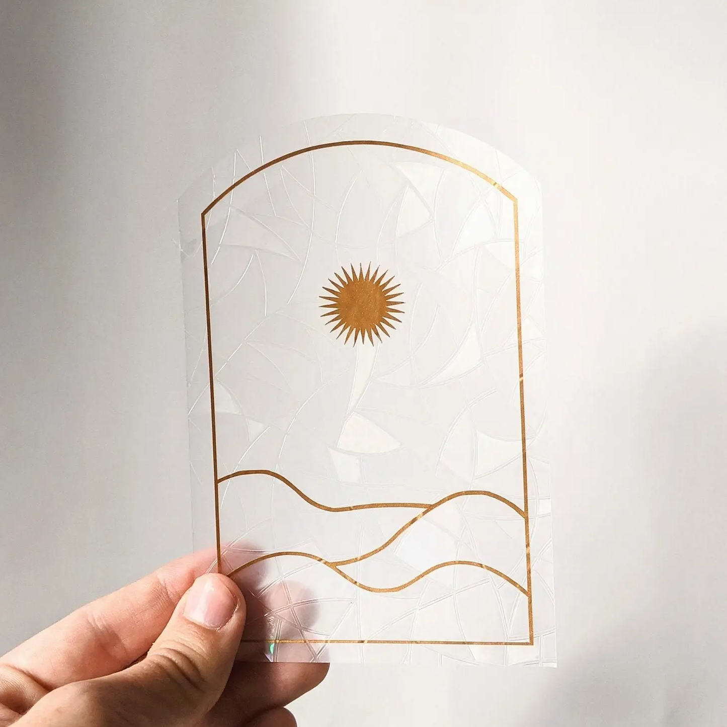 Suncatcher - Window Cling - Minimal Sunset