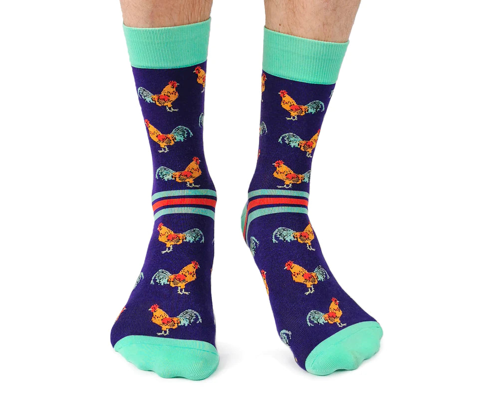 Socks - Large Crew - Fancy As Cluck