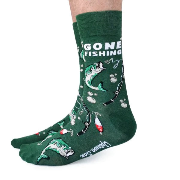 Socks - Men's Crew - Gone Fishing
