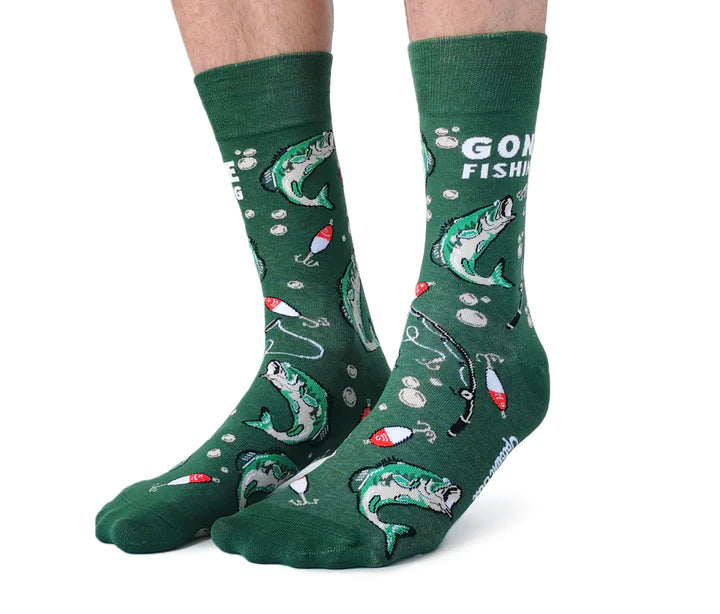 Socks - Men's Crew - Gone Fishing