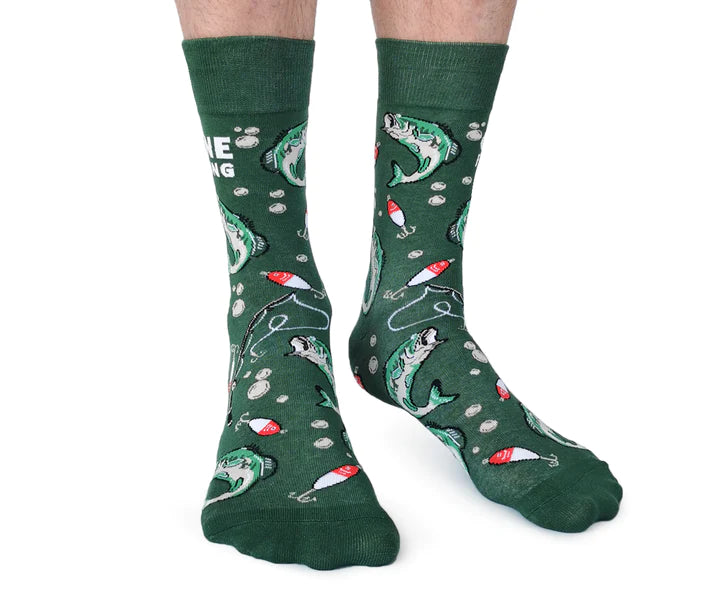 Socks - Men's Crew - Gone Fishing