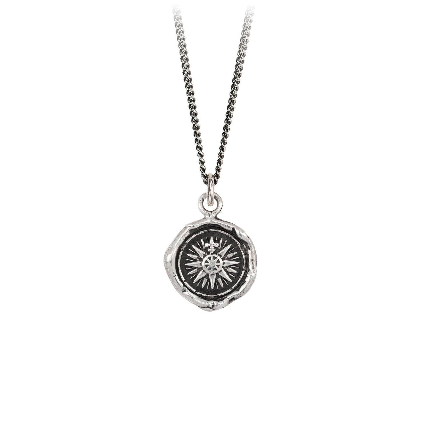 Pyrrha Talisman Necklace - Direction - Silver