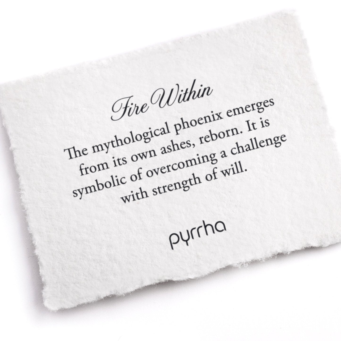 Pyrrha Talisman Necklace - Fire Within - Silver