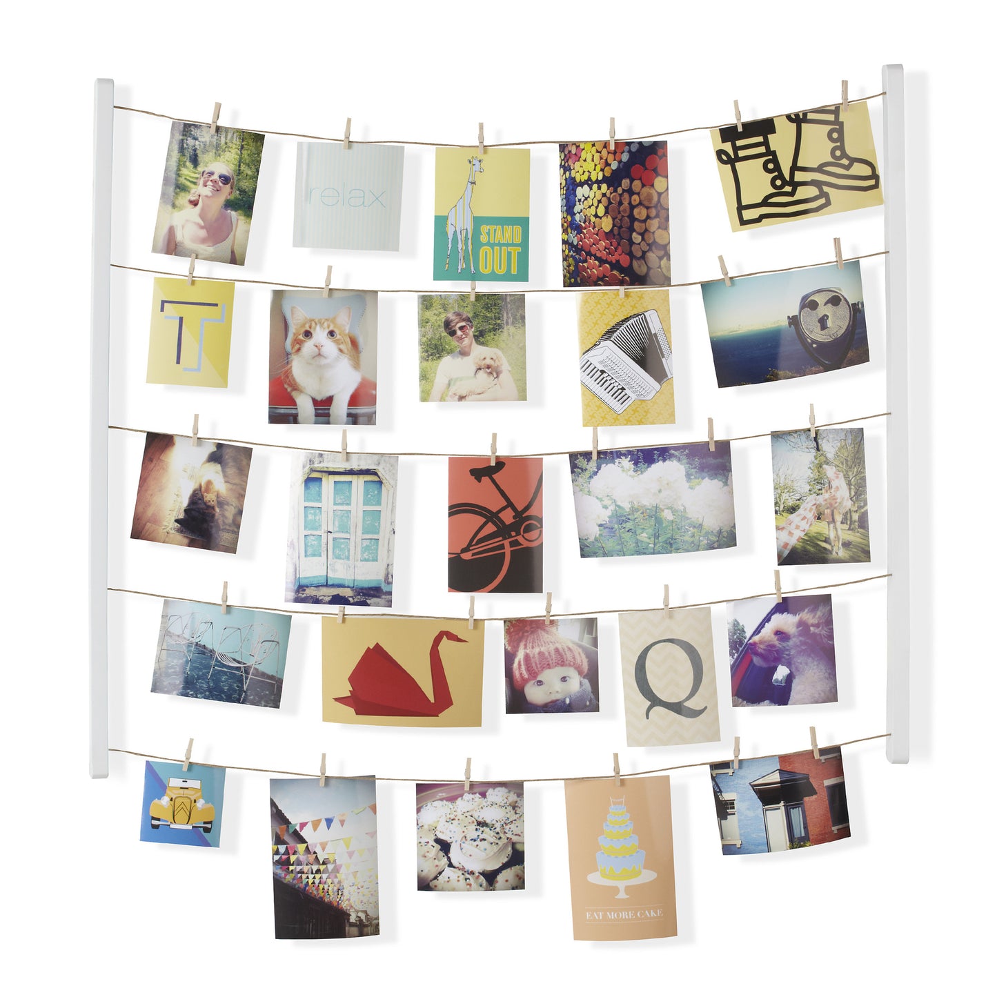 Hangit Photo/Memo Holder - White