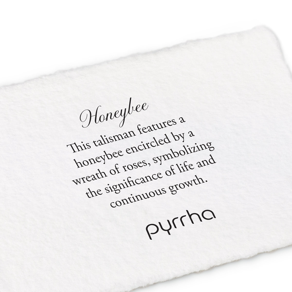 Pyrrha Talisman Necklace - Honeybee - Silver