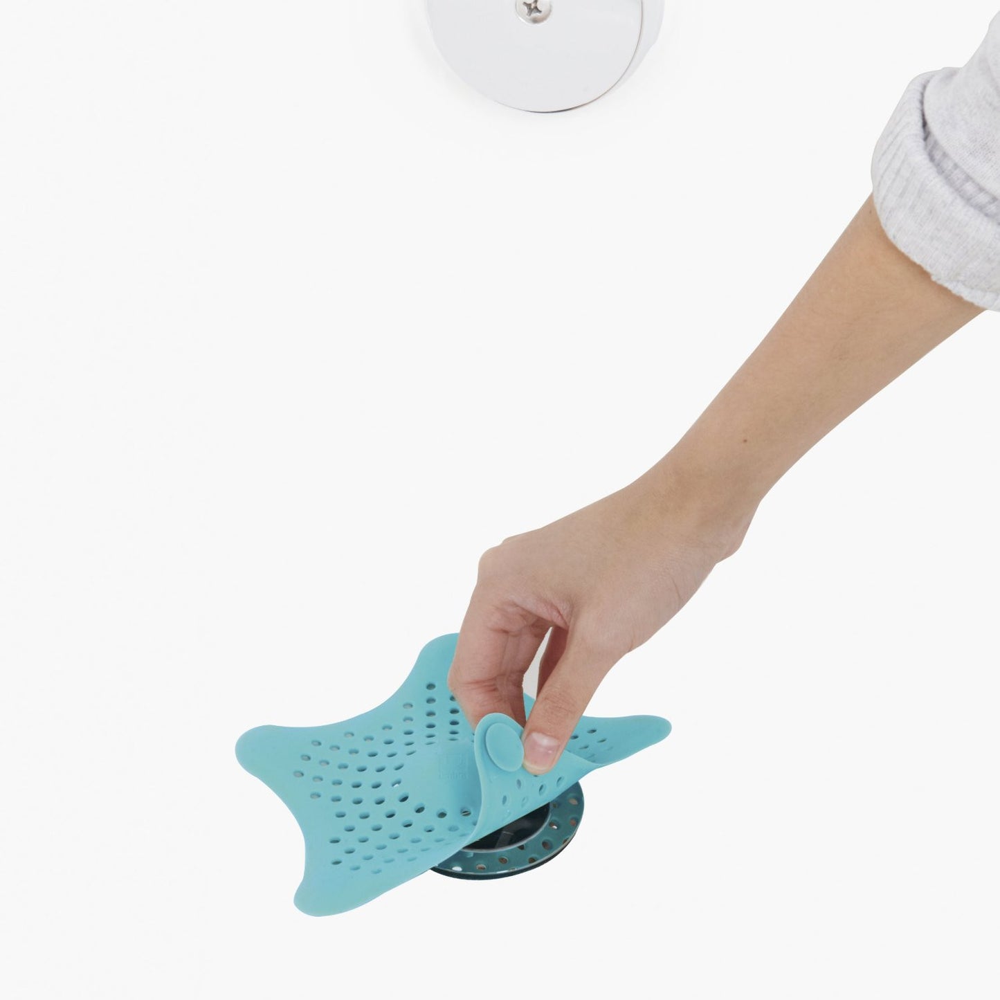 Umbra Starfish Hair Catcher from Twisted Goods Aqua