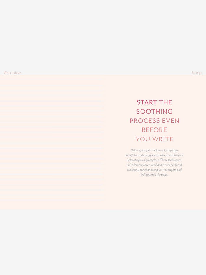 Journal - Write it Down, Let it Go