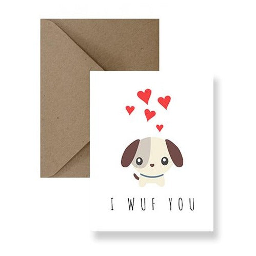 Card - I Wuf You