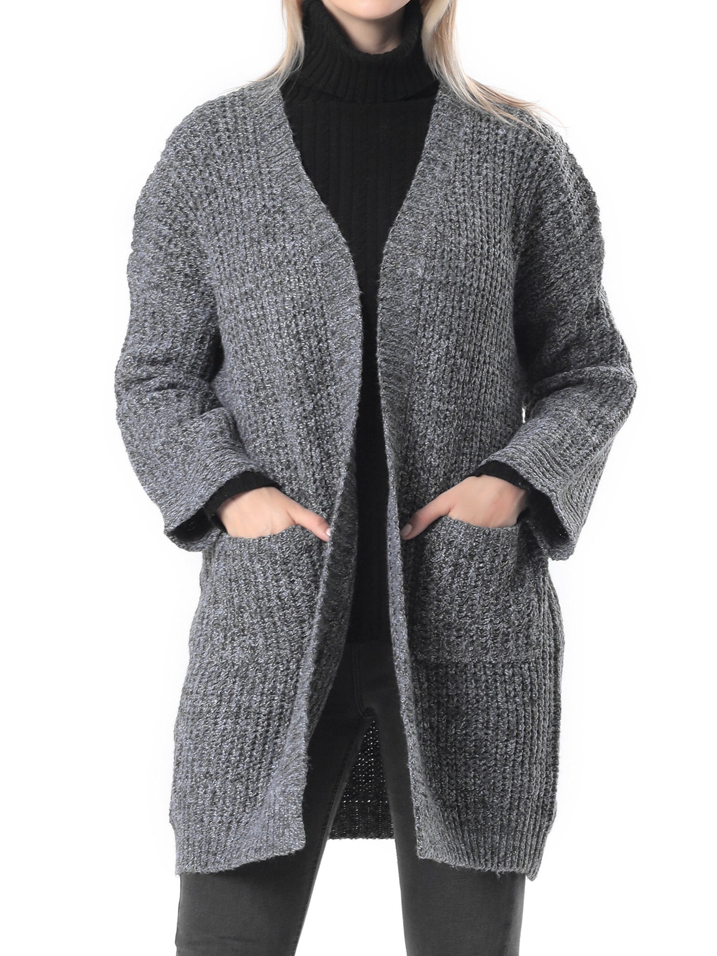 Cardigan - Knitted - Grey