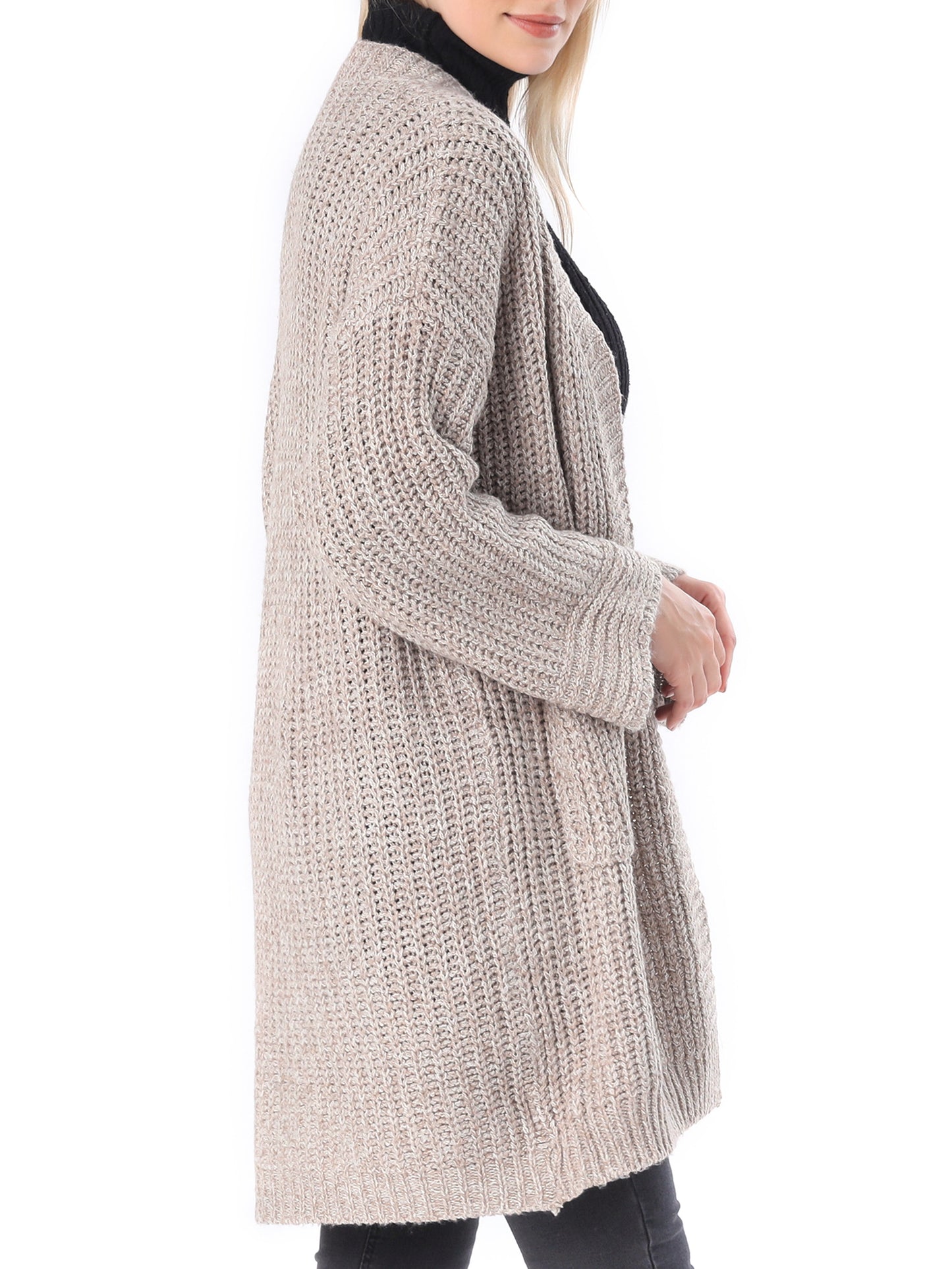 Cardigan - Knitted - Beige