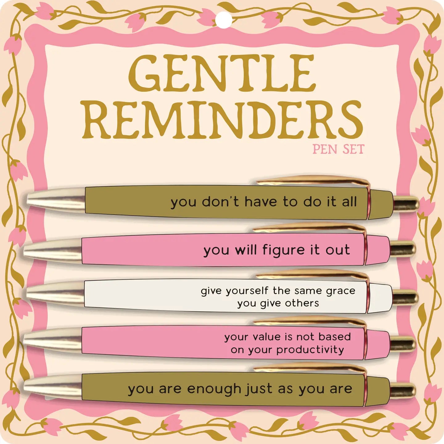 Pen Set - Gentle Reminders - Set of 5