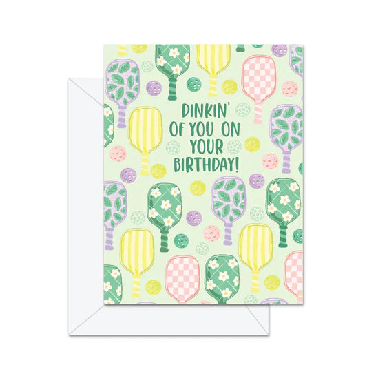 Card - Dinkin' Of You On Your Birthday