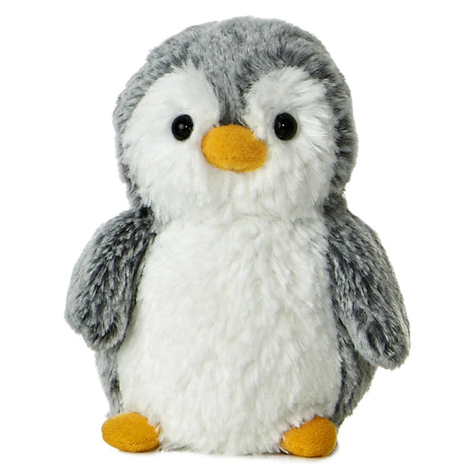 Stuffy - PomPom Mini Penguin - 6" Grey