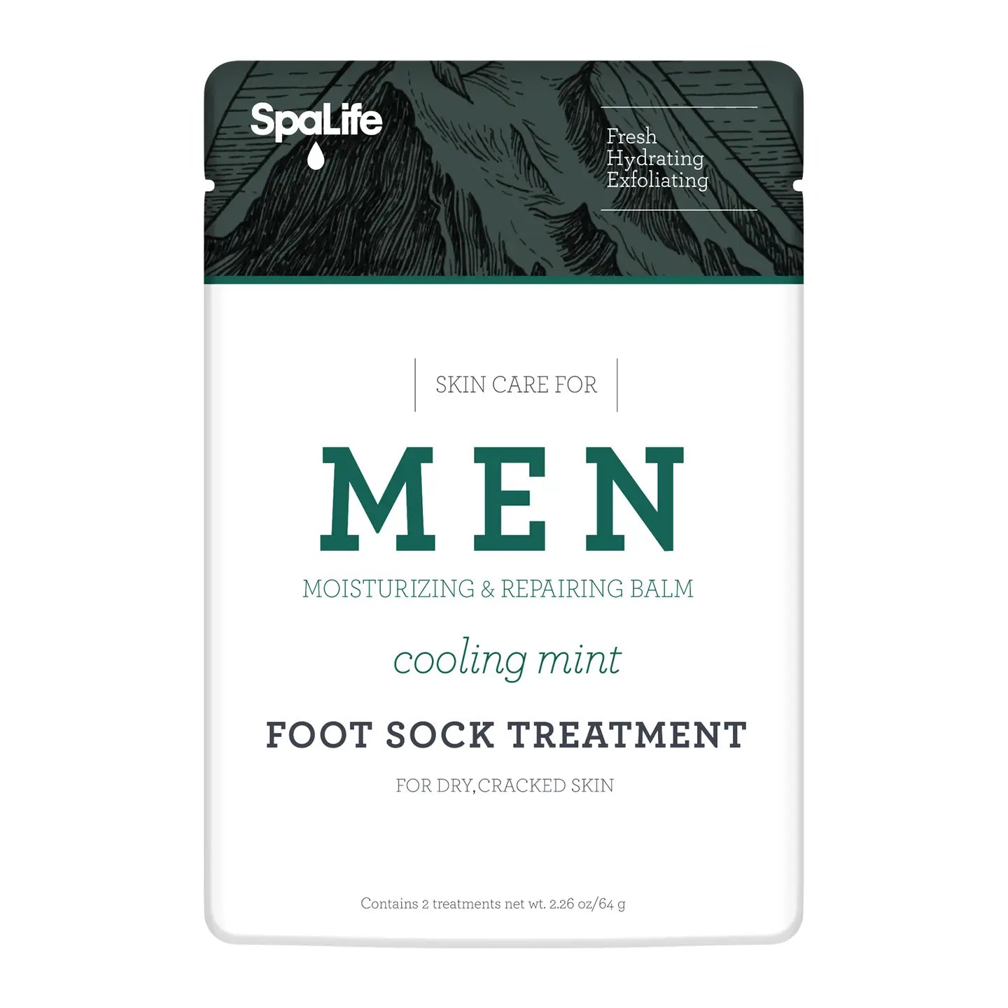 Foot Mask - Men's Cooling Mint - 1 Pair
