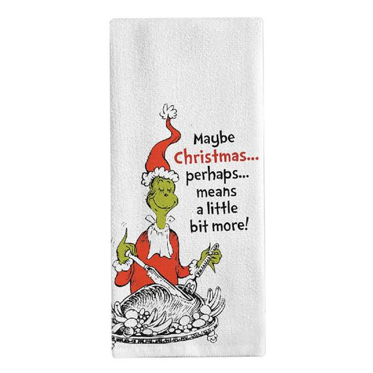 Tea Towel - The Grinch - Maybe Christmas