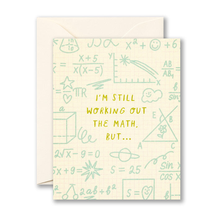 Card - Friendship - I'm Still Working Out The Math. But...