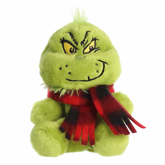 Stuffy - Palm Pals - Grinch with Scarf - 5"
