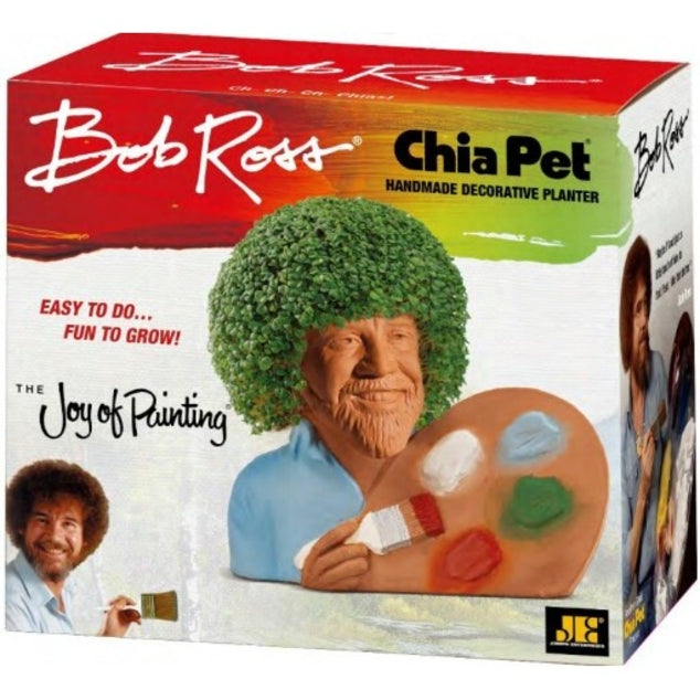 Chia Pet - Bob Ross with Paint Palette