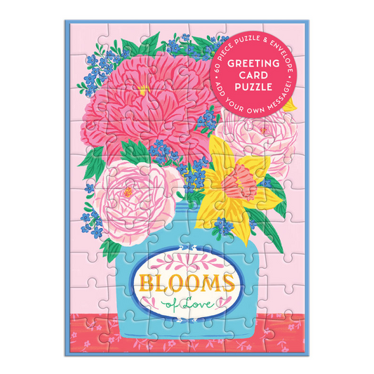 Puzzle Card - Blooms of Love