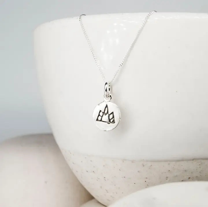 Necklace - Mini Mountain - Silver