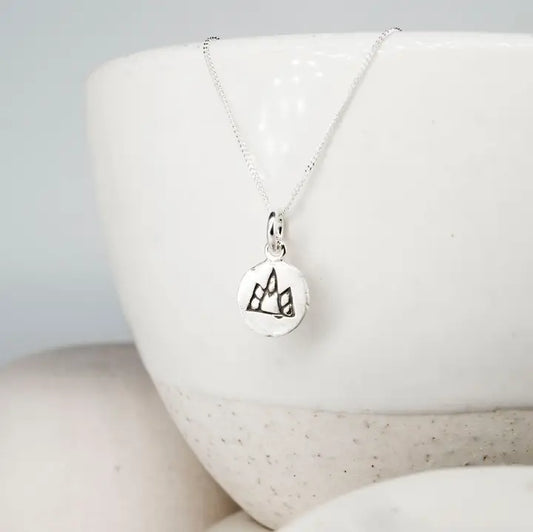 Necklace - Mini Mountain - Silver
