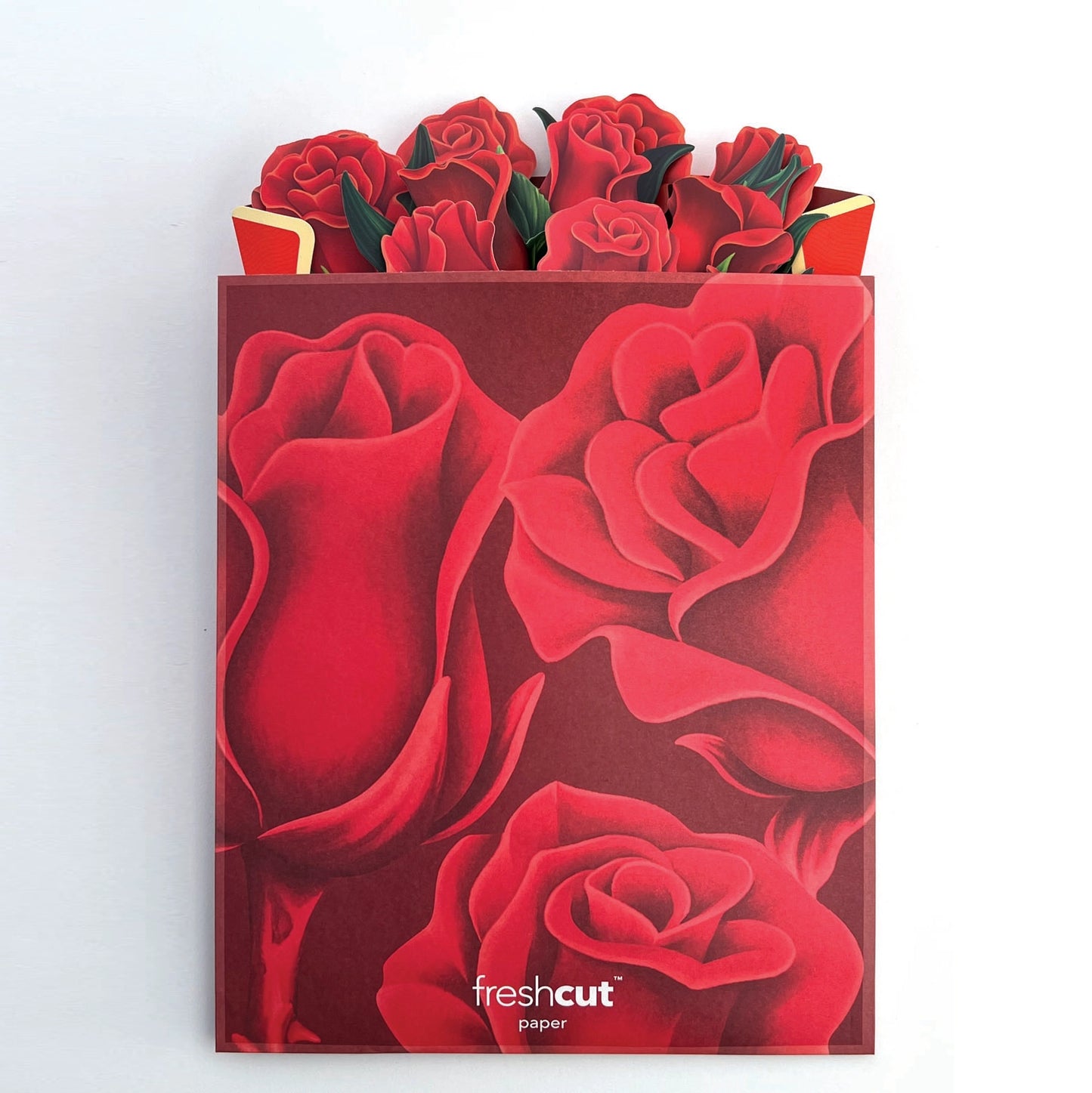Paper Bouquet - Red Roses - 12"